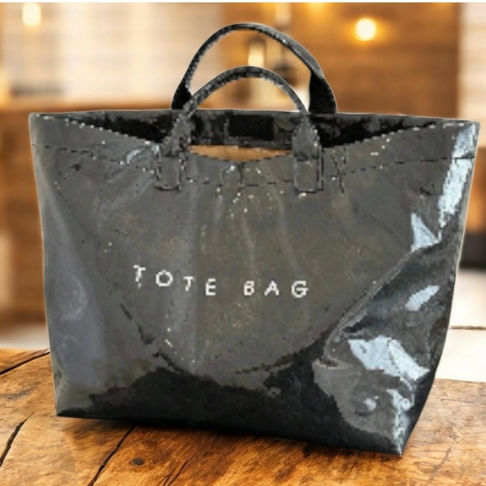Black Tote Bag - Picture 2 of 6